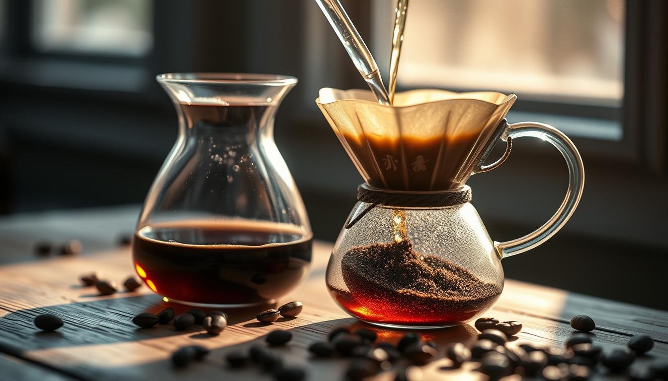 pour-over coffee